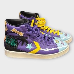 Size 10 - Converse Chinatown Market x Pro Leather High Lakers Championship...